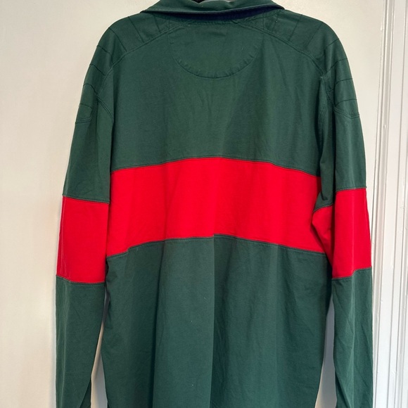 St. John’s Bay Sz: XXL Long Sleeve Rugby Colorblock Striped Multicolor Polo Top. - Picture 2 of 11